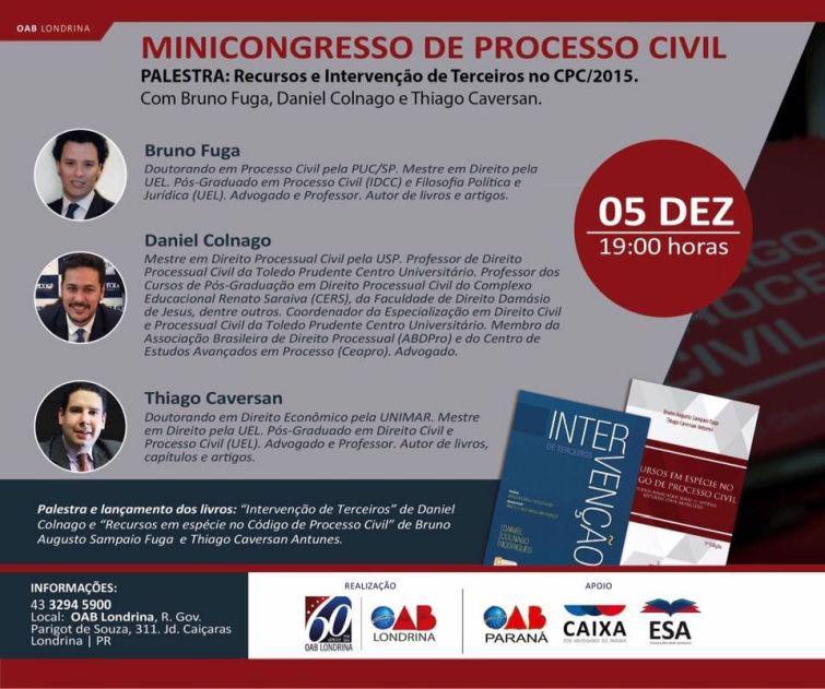 Evento acontece na sede da Subseção com entrada gratuita - Foto: Divulgação