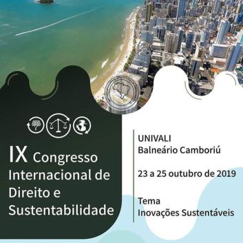 IX Congresso Internacional de Direito e Sustentabilidade 