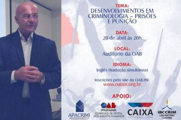 Palestra Criminólogo